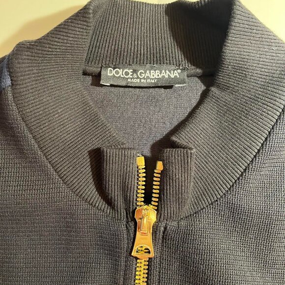 Dolce & Gabbana Man's Black Track Jacket - Picture 6 of 11